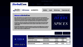What Herbalcom.com website looked like in 2020 (3 years ago)