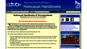What Holocausthandbooks.com website looked like in 2020 (3 years ago)