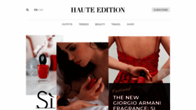 What Haute-edition.com website looked like in 2020 (3 years ago)