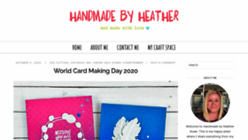 What Handmadebyheatherruwe.com website looked like in 2020 (3 years ago)