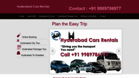 What Hyderabadcarsrentals.com website looked like in 2020 (3 years ago)