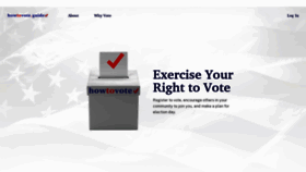 What Howtovote.guide website looked like in 2020 (3 years ago)