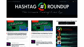What Hashtagroundup.com website looked like in 2020 (3 years ago)