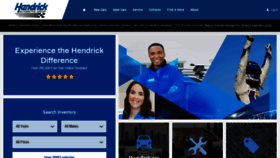 What Hendrickauto.com website looked like in 2020 (3 years ago)