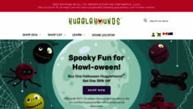 What Hugglehounds.com website looked like in 2020 (3 years ago)