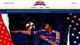 What Harlemglobetrotters.com website looked like in 2020 (3 years ago)