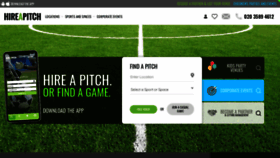 What Hireapitch.com website looked like in 2020 (5 years ago)