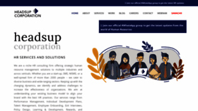 What Headsupcorporation.com website looked like in 2020 (3 years ago)