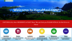 What Hanamaui.com website looked like in 2020 (3 years ago)