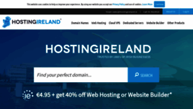 What Hostingireland.ie website looked like in 2020 (3 years ago)