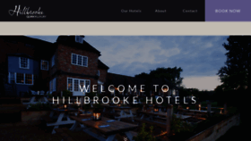What Hillbrookehotels.co.uk website looked like in 2020 (3 years ago)