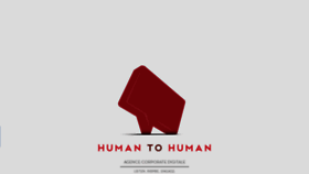 What Humantohuman.fr website looked like in 2020 (3 years ago)
