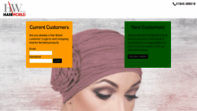 What Hairworld.co.uk website looked like in 2020 (3 years ago)