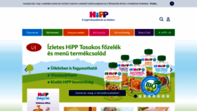 What Hipp.hu website looked like in 2020 (3 years ago)