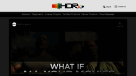 What Hdr10plus.org website looked like in 2020 (3 years ago)
