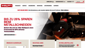 What Hilti.at website looked like in 2020 (5 years ago)