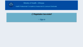 What Hple.moh.gov.et website looked like in 2020 (3 years ago)
