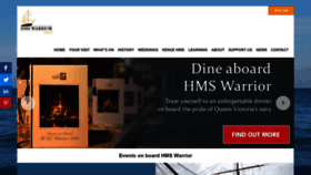 What Hmswarrior.org website looked like in 2020 (3 years ago)