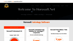 What Horosoft.net website looked like in 2020 (3 years ago)