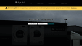 What Homedelivery.hotpoint.co.uk website looked like in 2020 (3 years ago)
