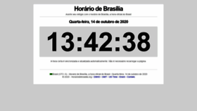 What Horariodebrasilia.org website looked like in 2020 (3 years ago)