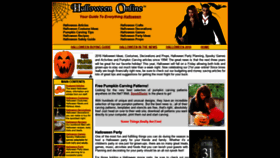 What Halloween-online.com website looked like in 2020 (3 years ago)