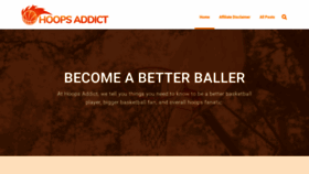 What Hoopsaddict.com website looked like in 2020 (3 years ago)