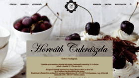 What Horvathcukraszda.hu website looked like in 2020 (3 years ago)