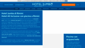 What Hoteljumbo.it website looked like in 2020 (3 years ago)