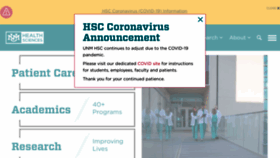 What Hsc.unm.edu website looked like in 2020 (3 years ago)