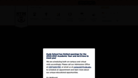 What Hyde.edu website looked like in 2020 (4 years ago)