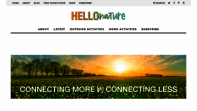 What Hellonatureblog.com website looked like in 2020 (3 years ago)