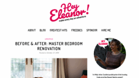 What Heyeleanor.com website looked like in 2020 (4 years ago)