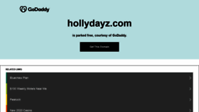 What Hollydayz.com website looked like in 2020 (3 years ago)