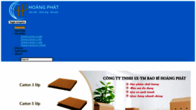 What Hoangphatpacking.vn website looked like in 2020 (3 years ago)