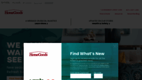 What Homegoods.com website looked like in 2020 (4 years ago)