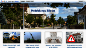 What Hradek.cz website looked like in 2020 (3 years ago)