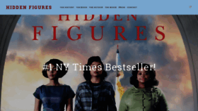 What Hiddenfigures.com website looked like in 2020 (3 years ago)