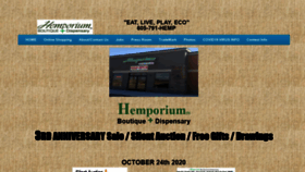 What Hemporiumboutique.com website looked like in 2020 (3 years ago)