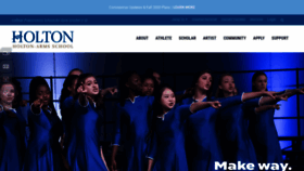 What Holton-arms.edu website looked like in 2020 (3 years ago)