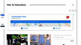 What Howtoinstructions.org website looked like in 2020 (3 years ago)