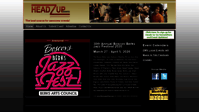 What Headzup-events.com website looked like in 2020 (3 years ago)