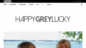 What Happygreylucky.com website looked like in 2020 (3 years ago)