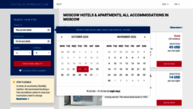 What Hotelsofmoscow.com website looked like in 2020 (3 years ago)
