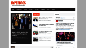 What Hyperbros.com website looked like in 2020 (3 years ago)