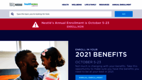 What Healthworksatnestle.com website looked like in 2020 (3 years ago)