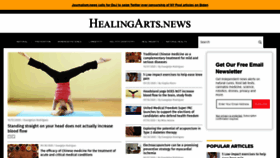 What Healingarts.news website looked like in 2020 (3 years ago)