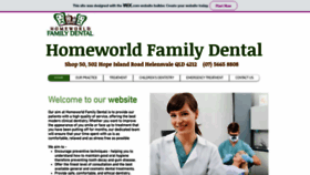 What Homeworldfamilydental.com.au website looked like in 2020 (3 years ago)