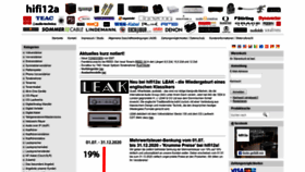 What Hifi12a.de website looked like in 2020 (3 years ago)