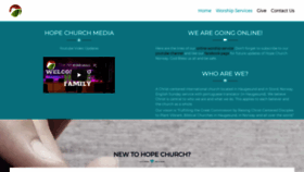 What Hopechurch.no website looked like in 2020 (3 years ago)